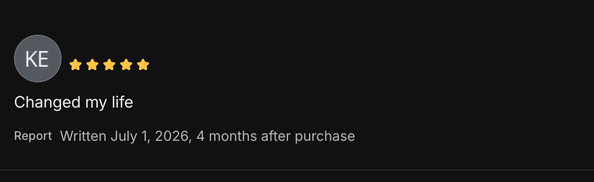 Five-star review of Andre's trading community 1