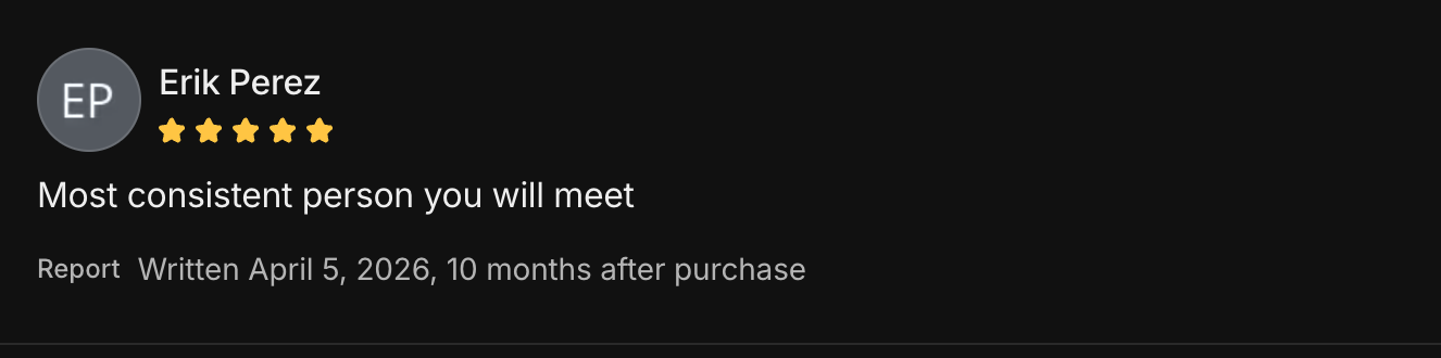 Five-star review of Andre's trading community 3