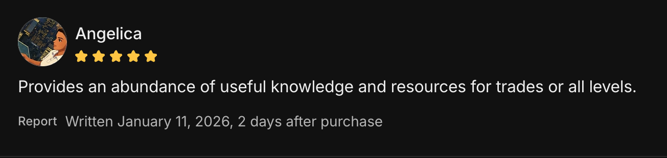 Five-star review of Andre's trading community 6